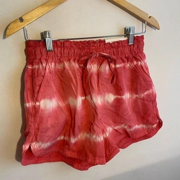 American Eagle AEO Vacay Shorts Size Small Hi Rise Pink Tie Dye NWT - Picture 4 of 6